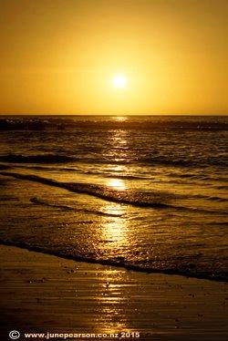 2b-  Hokitika beach sunset
