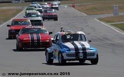 3c - Fiat Bambina 1963, Porsche 944 Red Baron. Ruapuna, NZ