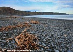 6g - Birdlings Flat, NZ  Beach after rough seas