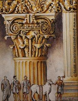Pen & Watercolour - Classic Architecture Roman Composite