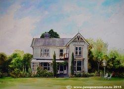  Watercolour- Sarona Community Residency ChCh NZ