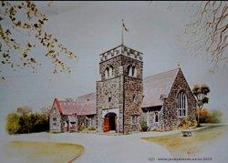 Painting sketch - St. Barnabas Anglican Church, Ch.Ch